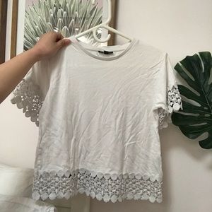 Topshop detailed white shirt